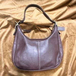 Dark brown Coach legacy zoe 9342 hobo bag